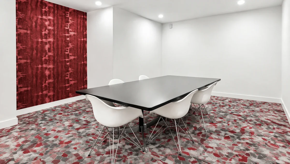 Boardroom conference table and chairs