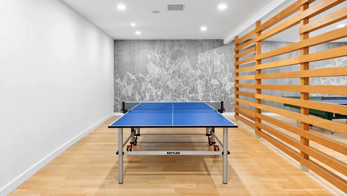 Ping Pong Table in the game room