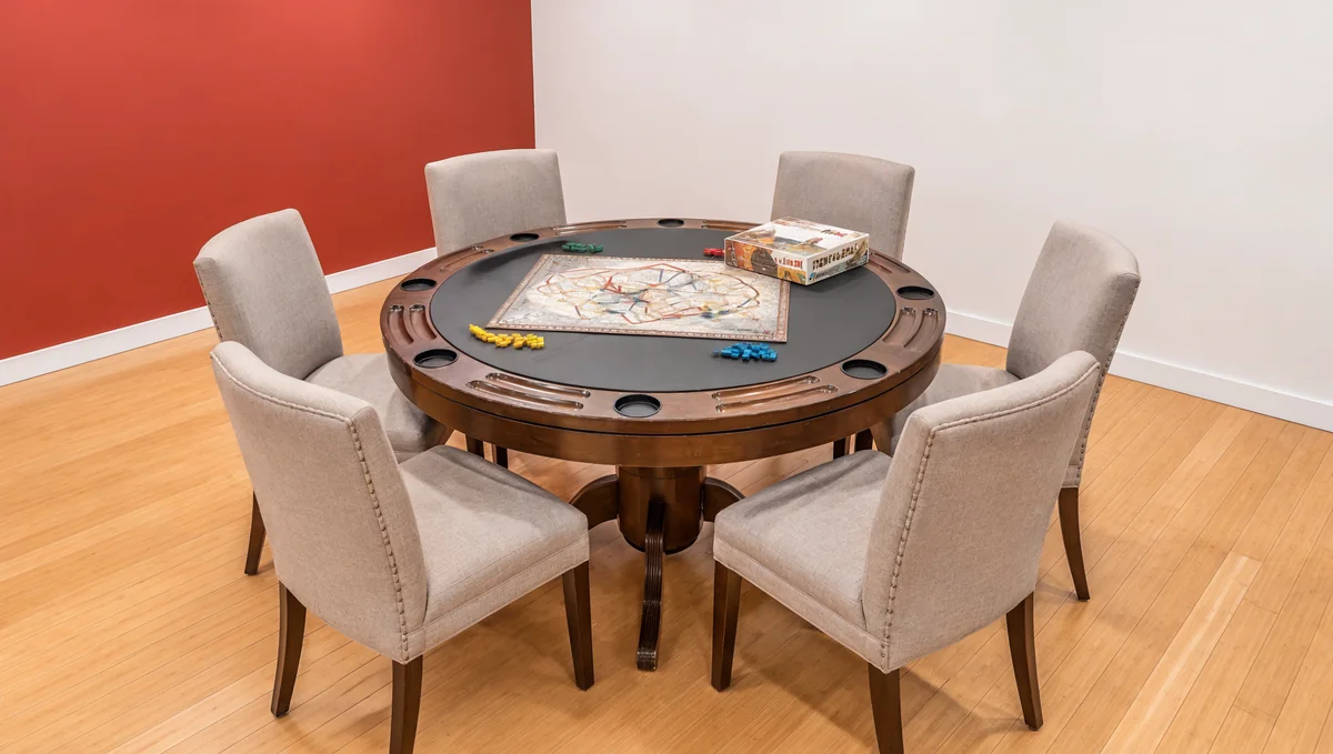 Poker Table in the game room